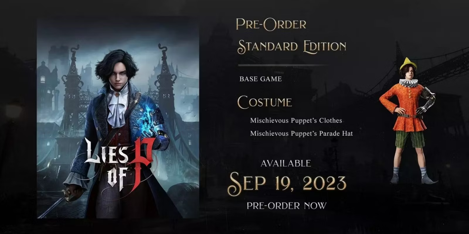 Lies of P: Standard vs Deluxe Edition - в чем разница? (Все бонусы  предзаказа Lies of P) | Hype Game News новости и гайды игр