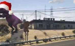 Игрок GTA Online заметил следы T-Rex в Рождественском обновлении